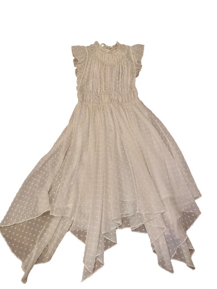 Vestido Ulla Johnson Marfil Transparente Talla 2 Foto 2 de 4