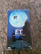 E.T. ET The Extra Terrestrial VHS 1988 Green and Black Tape Spielberg