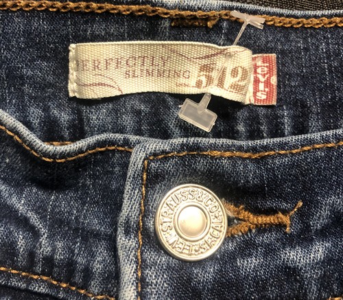 Levis 512 Blue Jeans Kids Medium 26”x 20” - Picture 7 of 9