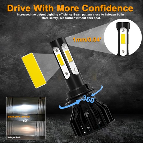 For Honda CR-V CRV 2015-2020 6500k LED Headlight Hi/Lo Beam Fog Light Bulb Kits - Foto 4 di 15