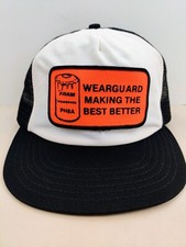 Vintage USA MADE Wearguard Fram Patch Trucker Hat Snapback Dad Cap NOS New