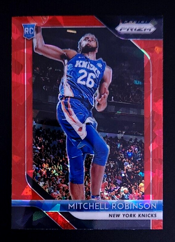 2018 Panini Prizm #227 Mitchell Robinson Red Ice Prizm Rookie RC Knicks