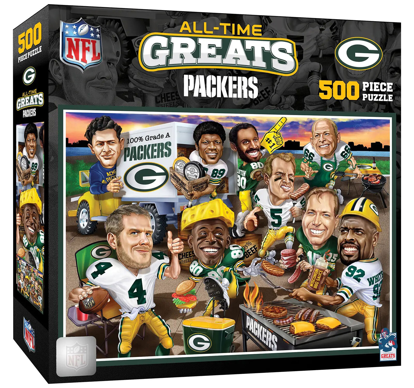 Пазл Green Bay Packers Величайшие игроки всех времен, 500 деталей