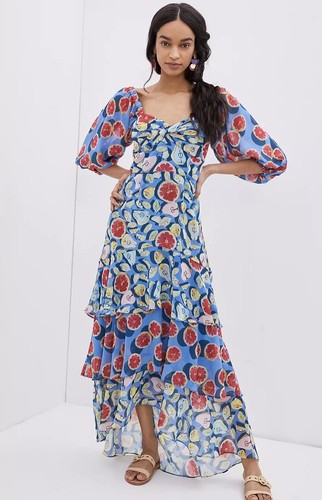 Anthropologie Hutch Frutas Ruffle Maxi 