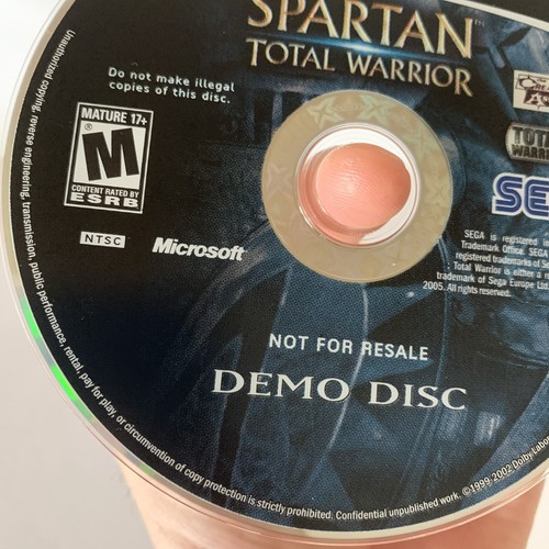 Spartan Total Warrior Original Xbox EB Games Store Kiosk Demo Disc Super Rare - Picture 10 of 13