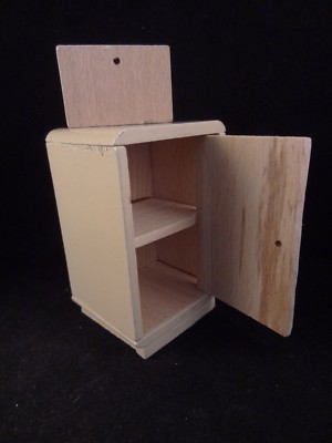 Ancien Meuble Miniature – Cuisine Poupée – Bois – Années 50/60 – Mobilier Jouet