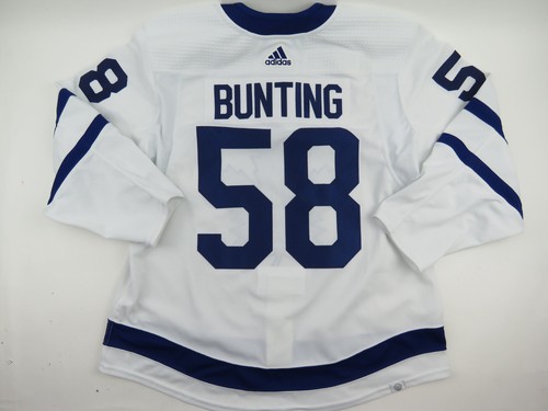 BUNTING Game Worn Toronto Maple Leafs NHL Hockey 2023 Playoff Jersey 56 White - Picture 4 of 5