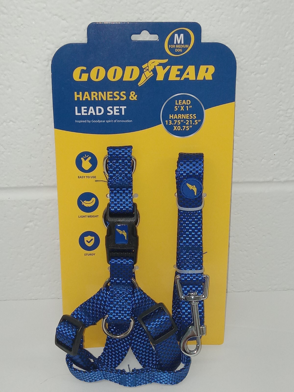 Goodyear Harness & Lead Set (size M) Blue 21 eBay