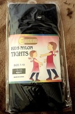 Lis Mar Kids Tights Navy Size 7-10 NEW In PKG Fits 49-74 Pounds