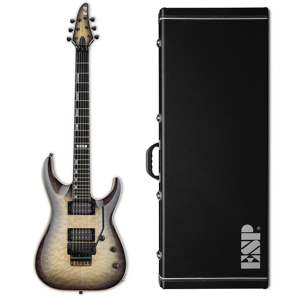 ESP E-II Horizon FR QM Black Natural Burst BLKNB Electric ESP E-II Horizon FR QM Black Natural Burst BLKNB Electric
