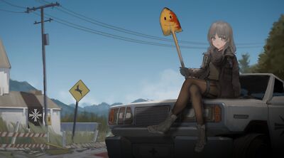 Anime girls aegisfate far cry 5 shovels smiling car playmat gaming mat