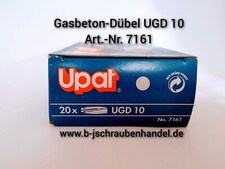Upat Gasbeton-D&uuml;bel UGD 10 Art. Nr: 7161 VE 20 Stk.