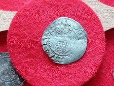 1603-25 James I Hammered Silver Half Groat Twopence MM Crown 0.914g  CO07EG