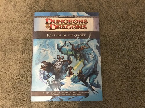 D&D: Revenge of the Giants Hardback 4E NM TSR AD&D D&D - Picture 1 of 2