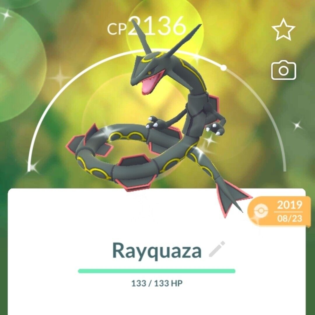 Pokemon GO - WORLDS FIRST SHINY RAYQUAZA POKEMON! 