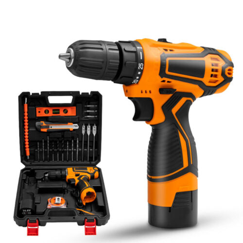 Hand Drill Electric Power Screwdriver Household Tool Kit Drill Bit Rechargeable
