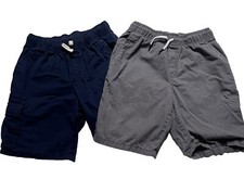 Lot-Cat Jack Boys Cargo/ Bermuda Shorts Navy/Gray Grey Drawstring Medium 8/10