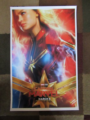 Marvel Captain Marvel Movie Poster 11x17 Samuel L Jackson Nick