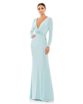 a line dress for bridesmaid Convertible Soft Satin A-Line Bridesmaid Dress, Cheap V-Neck Backless  Bridesmaid Dress, D955 main image 1