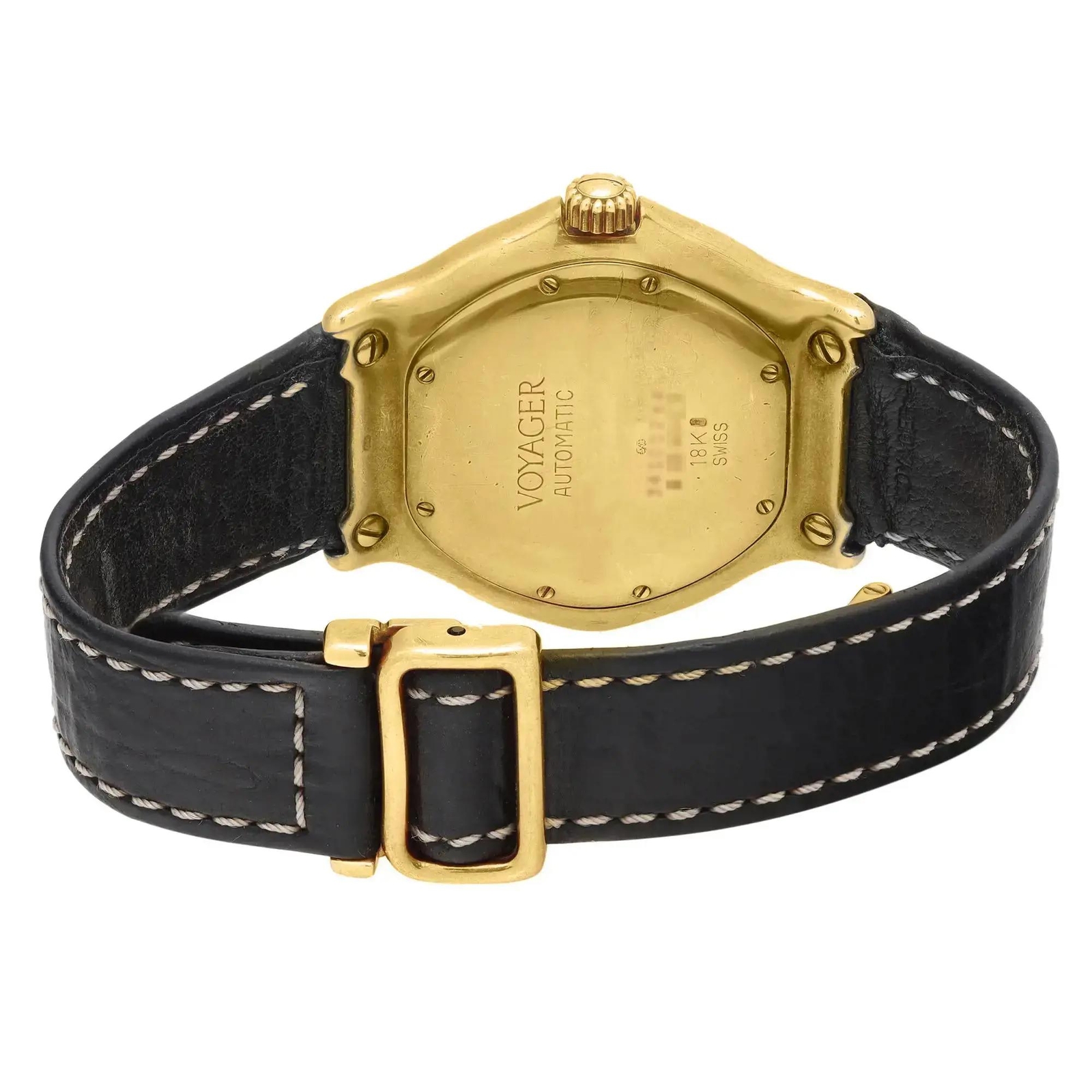 Ebel Voyager World Time 18K Yellow Gold Black Dial Automatic