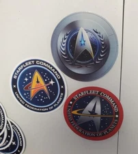 Star Trek Starfleet Command Stickers VARIETY PACK LOT(3) *WORLDWIDE 🌐 SHIPPING*
