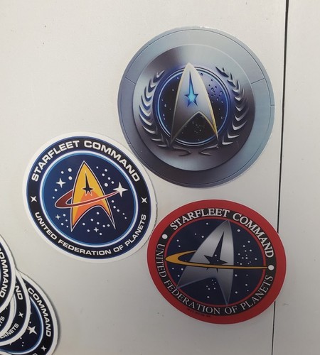Star Trek Starfleet Command Stickers VARIETY PACK LOT(3) *WORLDWIDE 🌐 ...