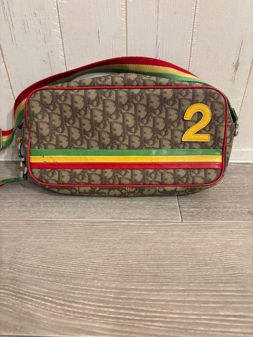 Sac bandoulière Christian Dior trotteur grille PVC vintage n°2 202502M