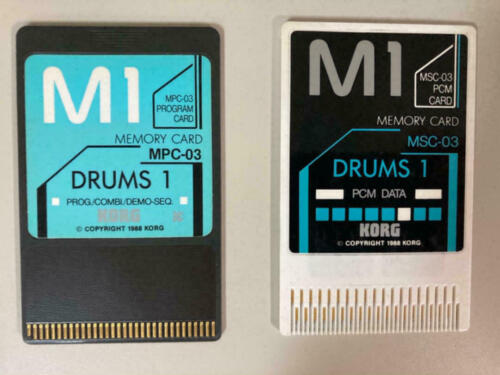 Korg M1 Drums 1 sound cards MSC-03 and MPC-03 for M-1 & M1R - Afbeelding 1 van 1