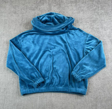 Polarn O Pyret Sweater Girls Cowl Neck Velour Velvet Pullover - Size 10-12 years