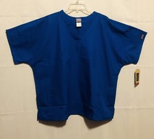 Cherokee Women's Scrub Top Size 2XL Blue 3 Pockets New With Tags Condition