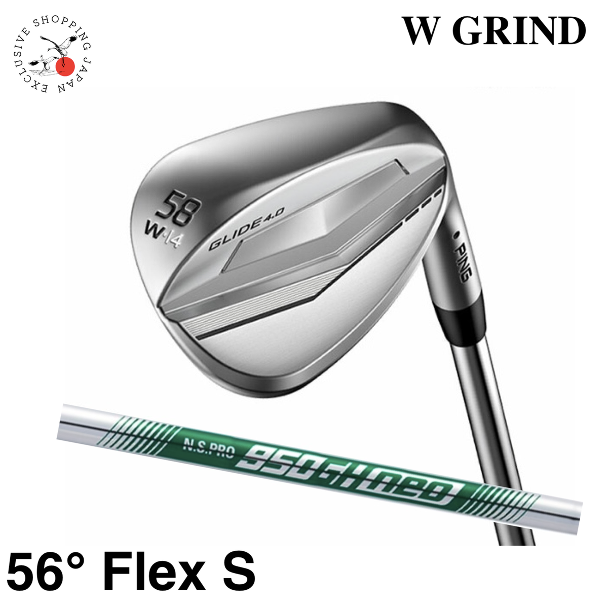 Ping Glide 4.0 W Grind Wedge Club 56° N.S.PRO 950GH Neo Steel  