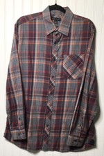 BANANA REPUBLIC Mens Size L 16-16.5 Plaid Long Sleeve Dress Shirt