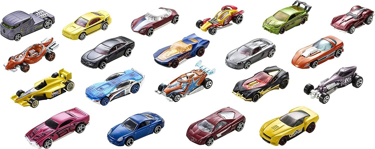 Hot Wheels 20 Car Gift Pack Multicolor Slightly Damaged Box But