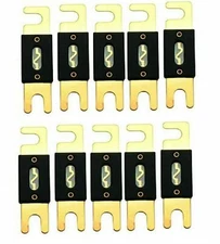 IMC Audio ANL Fuse 250 Amp For Car Vehicle Marine Audio Video Gold 10 Pack