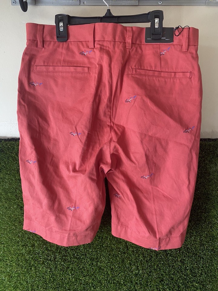 Greg Norman Golf Shorts Men 32 Adult Casual Orange Chino Pockets ...