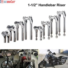 Club Style 6" 8" 10" 12" Pullback Handlebar Riser For Harley Touring 1-1/2" Bar