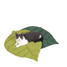 Cat Mattress Leaf Shape Cat Nest Cat and Dog Double-Sided Available Floor Mat...