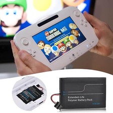 6600Mah Wii U Gamepad Battery, Pickle Power Rechargeable Wii U Battery Replaceme