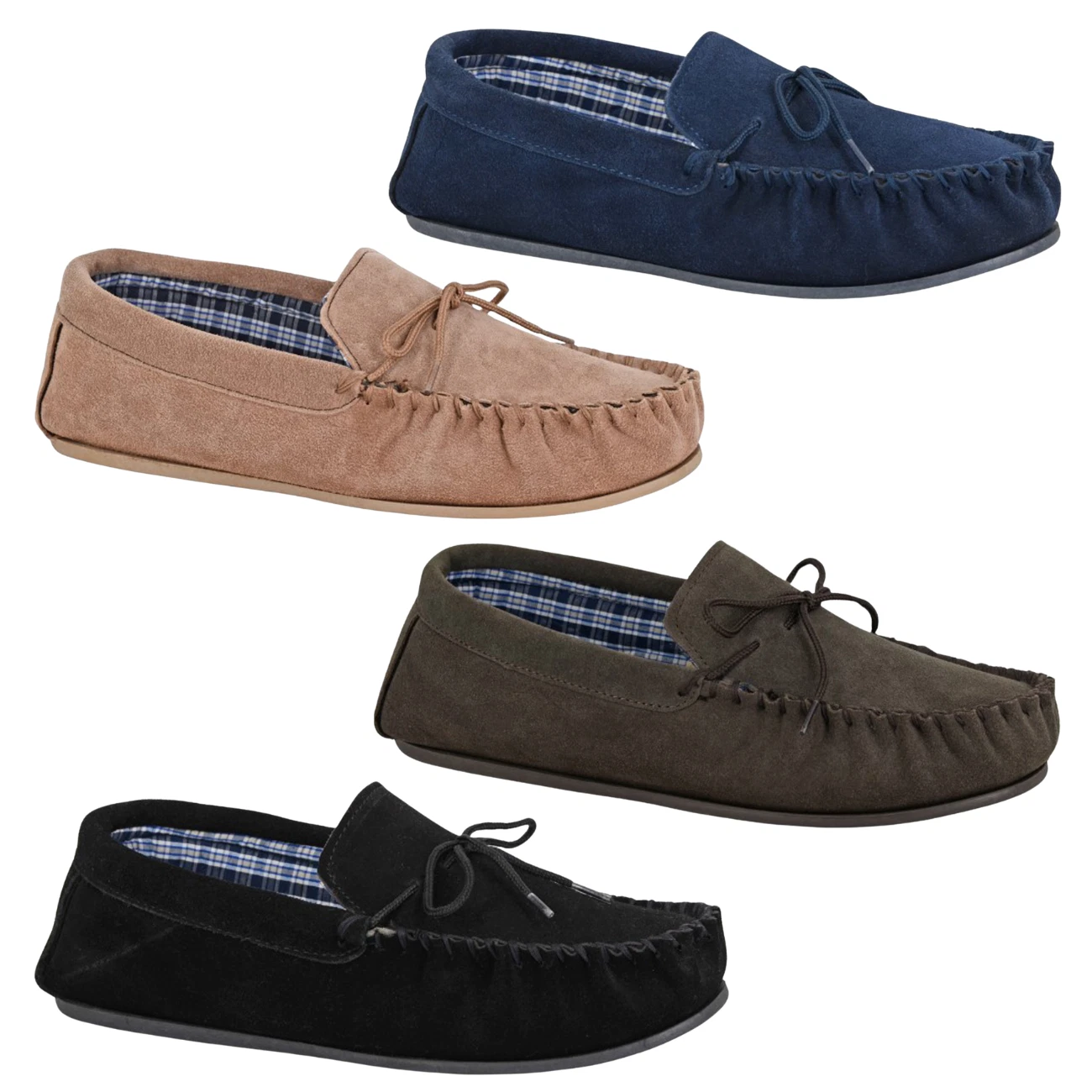 Mens Mokkers Moccasin Slippers Real Suede Comfort Shoes Bruce MS245 UK6-15
Opens in a new window or