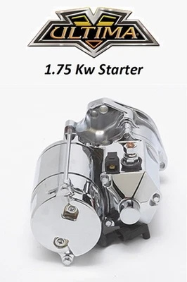 1.75 KW HIGH TORQUE STARTER CHROME HARLEY SOFTAIL DYNA TOURING FXR FXRS 89-06 - Bild 1 von 2