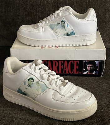 Scarface Universal Studios Al Pacino Movie Men's White Shoes Size