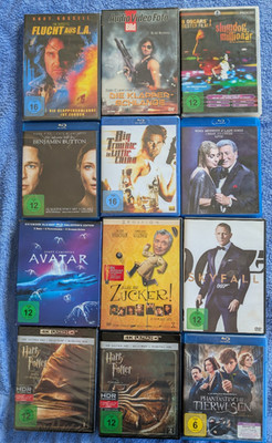 12 St Blueray & DVD 4k UHD & HD Konvolut Harry Potter - Avatar BILDER ANSEHEN!