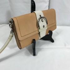 Coach Vtg Legacy Leather Buckle Clutch Wristlet EUC