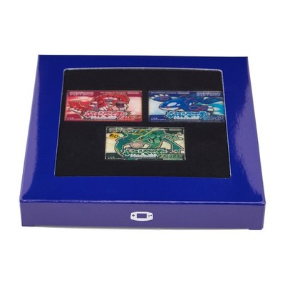 Pokemon Center Release Year 3-Pin Set: Ruby / Sapphire / Emerald, GBA Cover Art