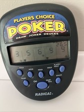Players Choice Poker Handheld Game Working Vintage 1997 Electronic Retrotech