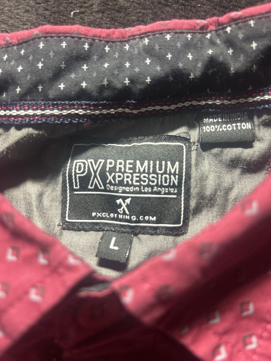 PX Premium Xpression Clothing Brand Mens Button Down Shirt View 4