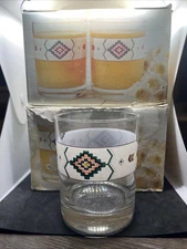 STUDIO NOVA Adirondack 8 Glass Old Fashion Southwestern Aztec 13 Oz. - SW005/415