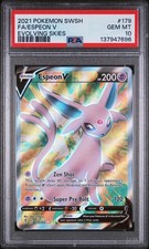 2021 Pokemon SWSH Espeon V 179/203 Evolving Skies Full Art PSA 10 GEM MINT on eBay