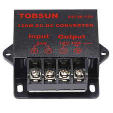 DC 24V to 12V 10A Step Down Converter, 120W 10A Power Buck Voltage Regulator Red