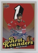 2025 Chicago Blackhawks Centennial First Rounders Nolan Allan #FR-12 Auto 1t90